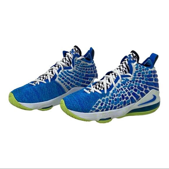 Nike LEBRON 17 GS 'SPRITE' BQ5594-434 Basketball Shoes Youth Size 7 Women Size 5 - Picture 2 of 10